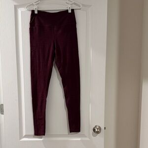 Victoria's Secret Deep Red Leggings With Side Pockets